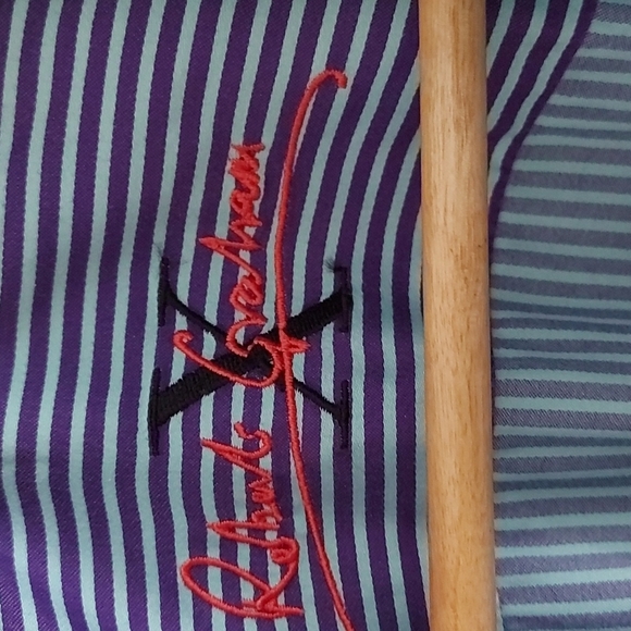 Robert Graham Mint/Purple Striped Long Sleeve Button Down Shirt Size L - Picture 4 of 9